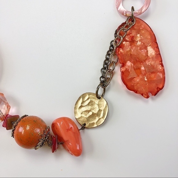 TRESKA Peach Bellini statement necklace - Picture 3 of 4